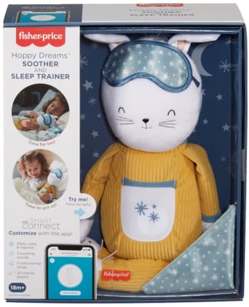 Fisher-Price Hoppy Dreams Soother & Sleep Trainer Plush Musical Toy For Toddlers