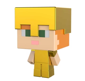 Minecraft Vanilla Figura de Acción Mini Alex Armadura Dorada