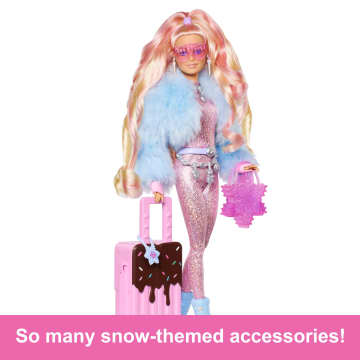Travel Barbie Doll With Snow Fashion, Barbie Extra Fly - Imagem 5 de 6