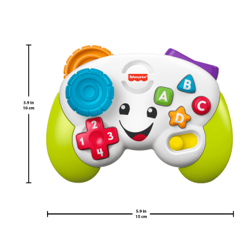 Fisher-Price Laugh & Learn Game & Learn Controller Musical Baby Toy With Lights, Green