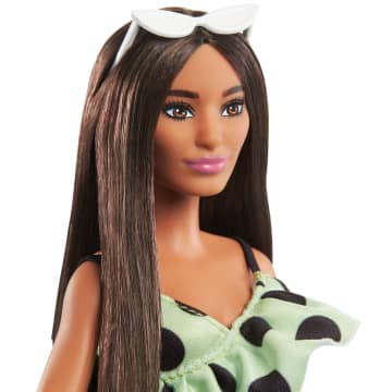 Barbie Fashionista Muñeca Vestido Verde y Lunares