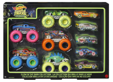 Hot Wheels Monster Trucks Glow in The Dark Collection