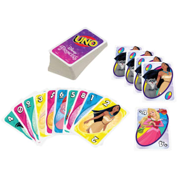 UNO Disney Princesses Matching Card Game, 112 Cards With Unique Wild Card