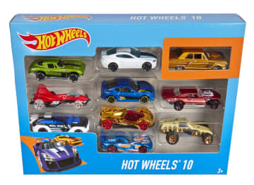 Hot Wheels Die Cast Basics Veículo de Brinquedo Pacote 10 Carros - Image 6 of 6