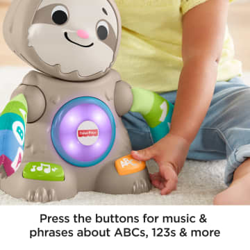 Fisher-Price Linkimals Smooth Moves Sloth Baby Electronic Learning Toy With Lights & Music