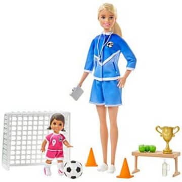 Barbie Profissões Boneca Treinadora de Futebol Loira - Image 1 of 5