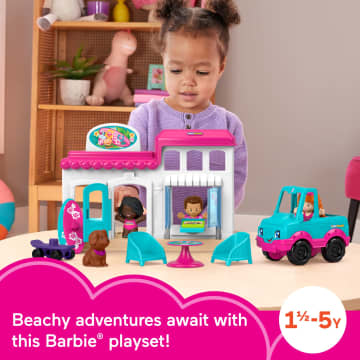 Fisher-Price Little People Barbie Boardwalk Playset With Figures & Accessories For Toddlers - Image 2 of 6