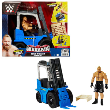 WWE Wrekkin Slam 'n Stack Forklift With Brock Lesnar Action Figure