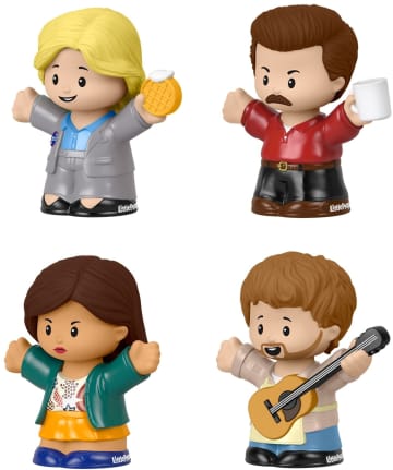 Fisher-Price Little People Collector Parks And Recreation Special Edition Figure Set, 4 Characters
