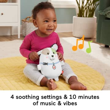Fisher Price Calming Vibes Puppy SooTher Portable Sound Machine Plush Toy For Newborns