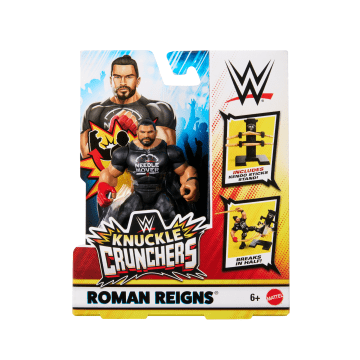WWE Action Figure Knuckle Crunchers Roman Reigns With Battle Accessory - Image 2 of 6