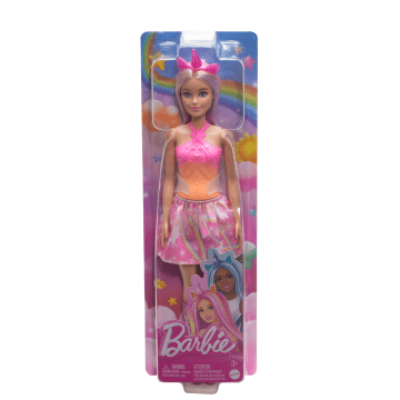 Barbie Fantasia Boneca Saia de Unicórnio de Sonho Rosa - Imagem 6 de 6