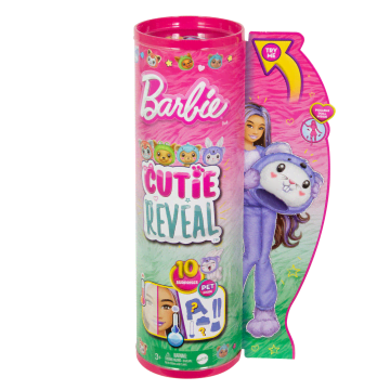 Barbie Cutie Reveal Boneca Coelhinho Vestido de Coala - Imagen 6 de 6