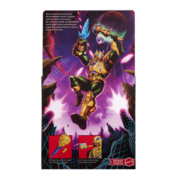 Masters of the Universe x Transformers Bumblebee Armor Man-At-Arms Actionfigur
