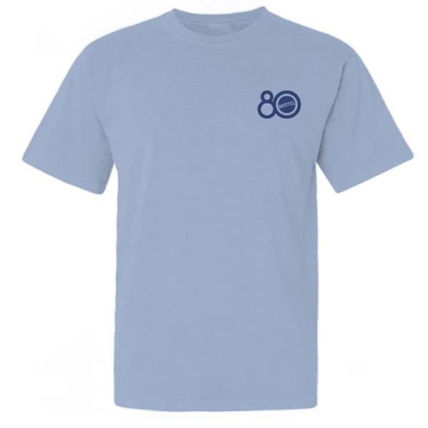 Mattel 80th Logo Blue T-Shirt