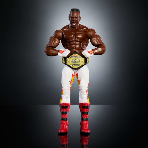 WWE Elite Collection Monday Night War Booker T Action Figure & Golga Build-A-Figure Parts