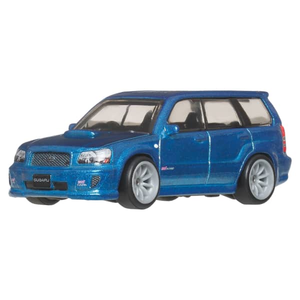 Hot Wheels Premium Car Culture 2-Pack - 2005 Mitsubishi Lancer Evolution IX Wagon / Remorque & 2004 Subaru Forester STI