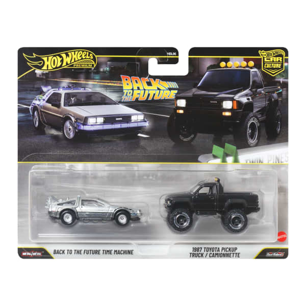 Hot Wheels Premium Car Culture 2-Pack Back to the Future Time