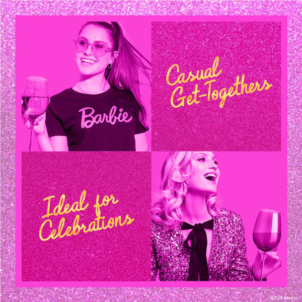 Barbie™ X Dragon Glassware® Wine Glasses