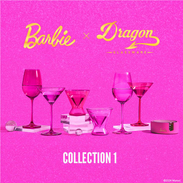 Barbie™ X Dragon Glassware® Martini Glasses