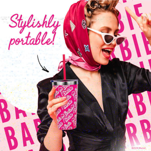 Barbie™ X Dragon Glassware® Tumbler - 16 Oz