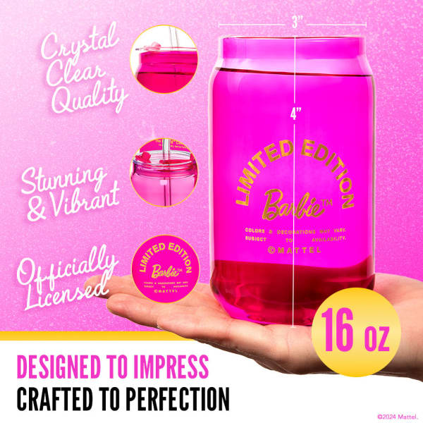 Barbie™ x Dragon Glassware® Limited Edition Drinking Glasses