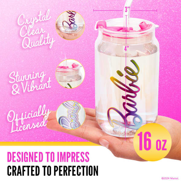 Barbie™ X Dragon Glassware® Aura Drinking Glasses