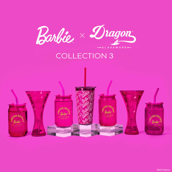 Barbie™ X Dragon Glassware® Tumbler - 16 Oz