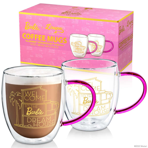 Barbie™ X Dragon Glassware® Dreamhouse™ Coffee Mugs