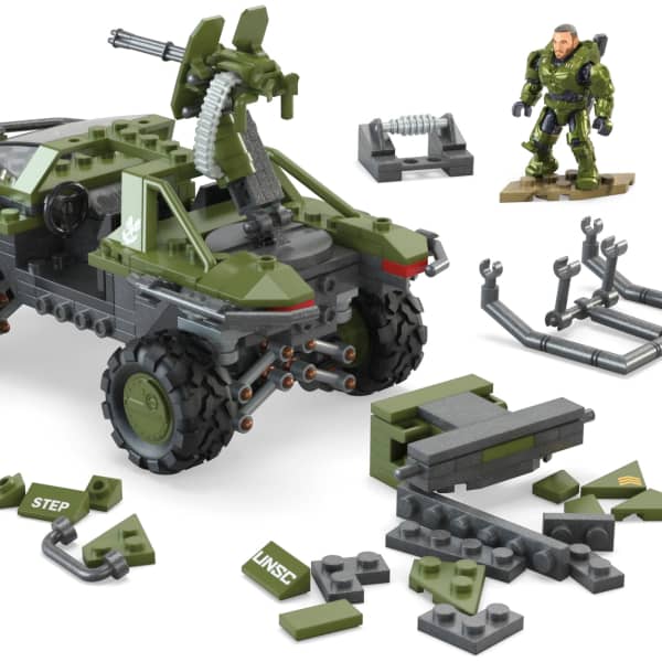 MEGA Halo FLEETCOM Warthog Vehicle Building Set
