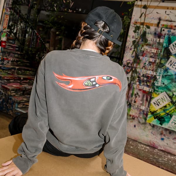 Hot Wheels x Kenny Scharf Black Embroidered Sweatshirt