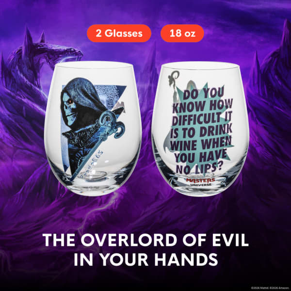 Masters of the Universe™ 2026 Movie Skeletor™ Stemless Glasses (Mattel Creations)