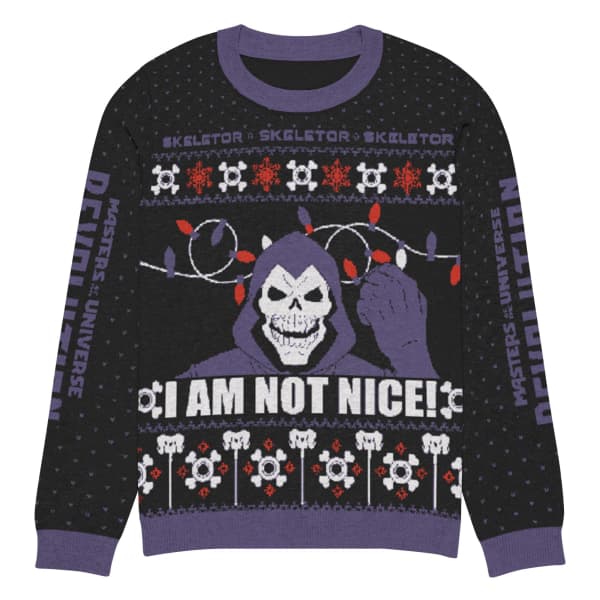 Masters of the Universe Skeletor Ugly Sweater