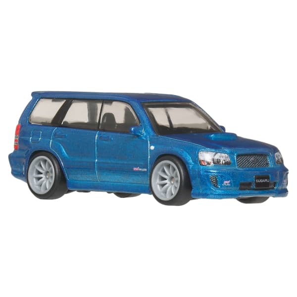 Hot Wheels Premium Car Culture 2-Pack - 2005 Mitsubishi Lancer Evolution IX Wagon / Remorque & 2004 Subaru Forester STI