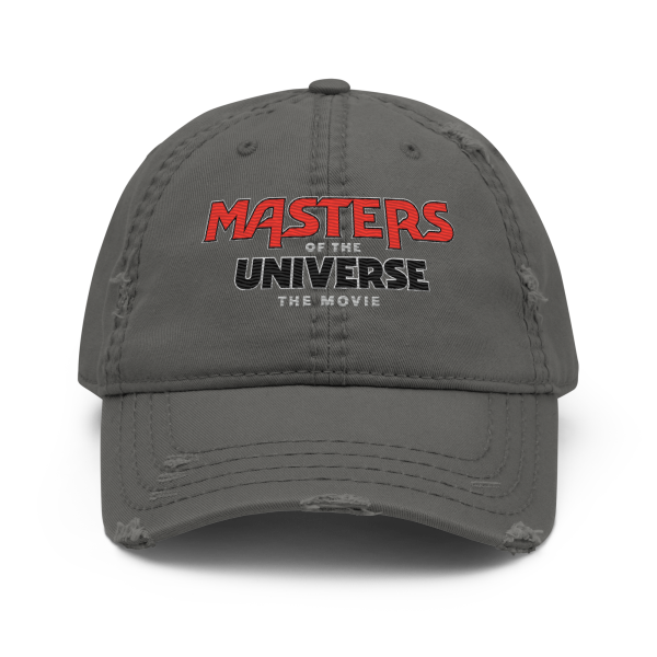Masters of the Universe The Movie Logo Grey Dad Hat