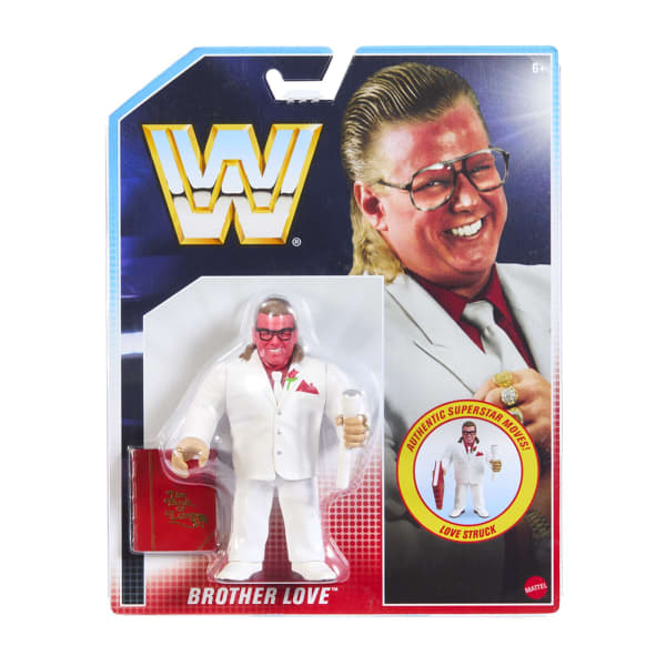 WWE Official Retro Collection Royal Rumble Ring and Brother Love Figure