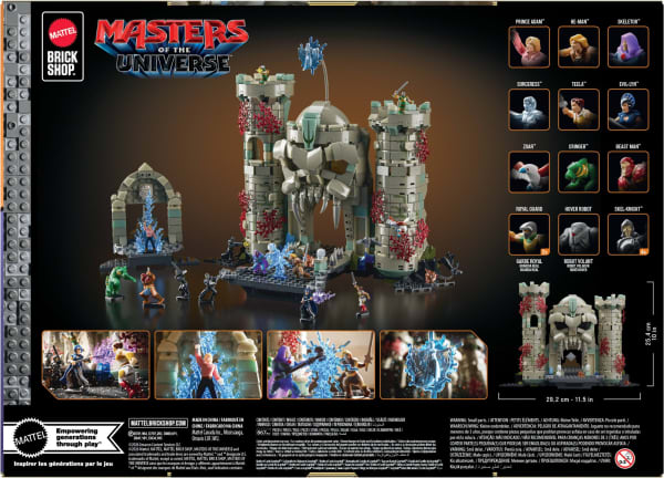 Mattel Brick Shop Masters of the Universe Battle of Castle Grayskull Building Set