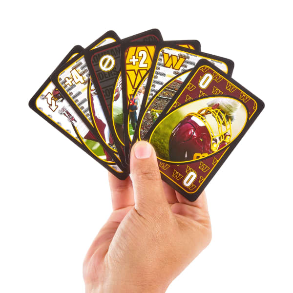 UNO Fandom NFL Washington Commanders Game Deck
