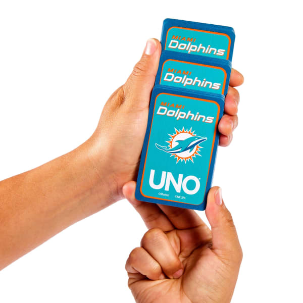 UNO Fandom NFL Miami Dolphins Game Deck