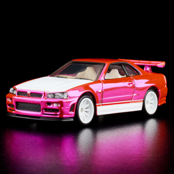 ミニカー Skyline GT-R34 Pink Fast&Furious Figure Copy of RLC Exclusive Pink Editions Nissan Skyline GT-R | Mattel