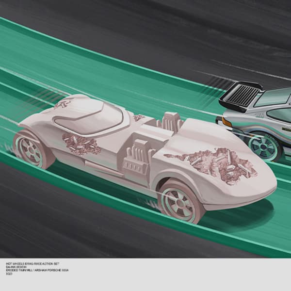 Hot Wheels x Daniel Arsham Legends Archive Lap 3 Poster | Mattel