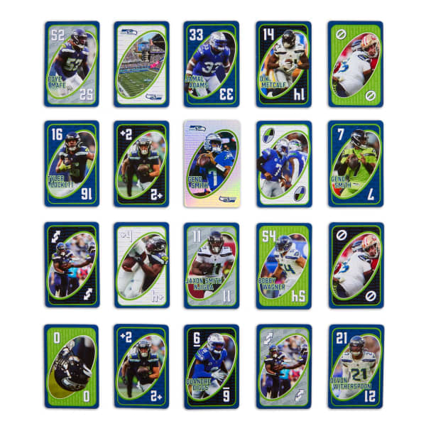 UNO Fandom NFL Seattle Seahawks Game Deck
