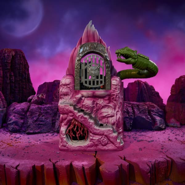 Masters of the Universe Origins Speelset Slangenberg met 2 figuren, slang en wolvenkop, kerker en Skeletor troon, ontsnappingstunnel, HPG41 Masters of the Universe Origins Speelset Slangenberg met 2 figuren, slang en wolvenkop, kerker en Skeletor troon, ontsnappingstunnel, HPG41