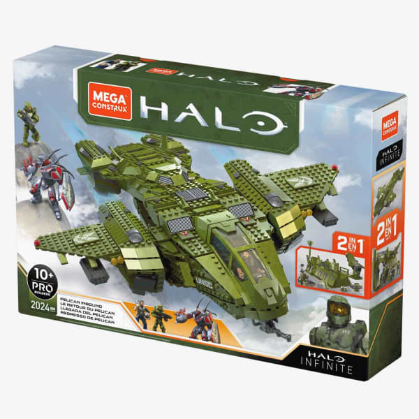 MEGA Halo Pelican Inbound Aircraft Building Set