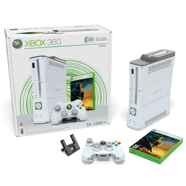MEGA Microsoft Xbox 360 Replica Building Toy Kit | Mattel Creations MEGA Microsoft Xbox 360 Replica Building Toy Kit | Mattel Creations