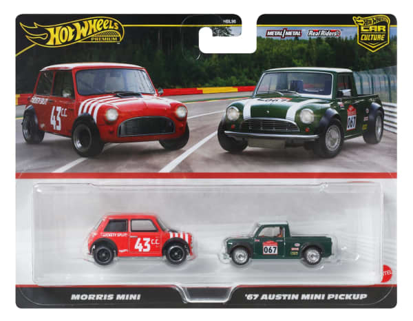Hot Wheels Premium Car Culture 2-Pack - Morris Mini & '67 Austin