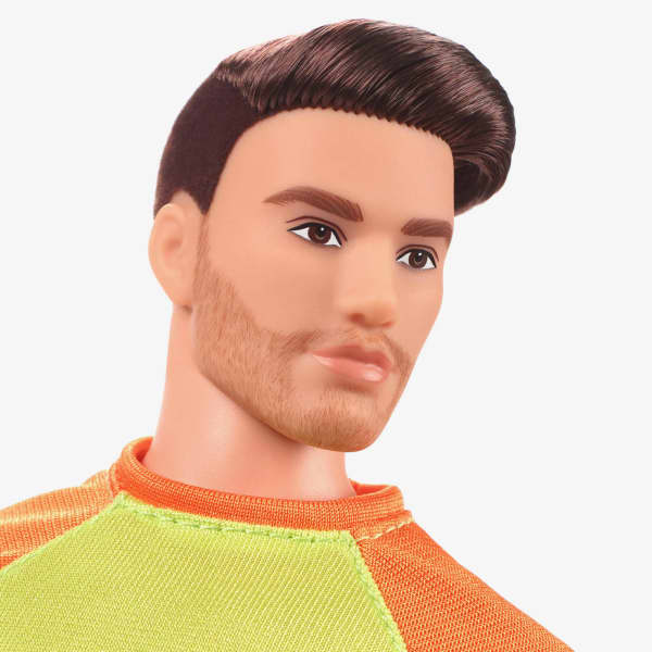 Barbie Looks Ken Doll (Buff Body, Curly Brunette Hair)