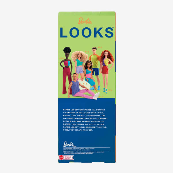 Barbie Looks Ken Doll (Buff Body, Curly Brunette Hair)