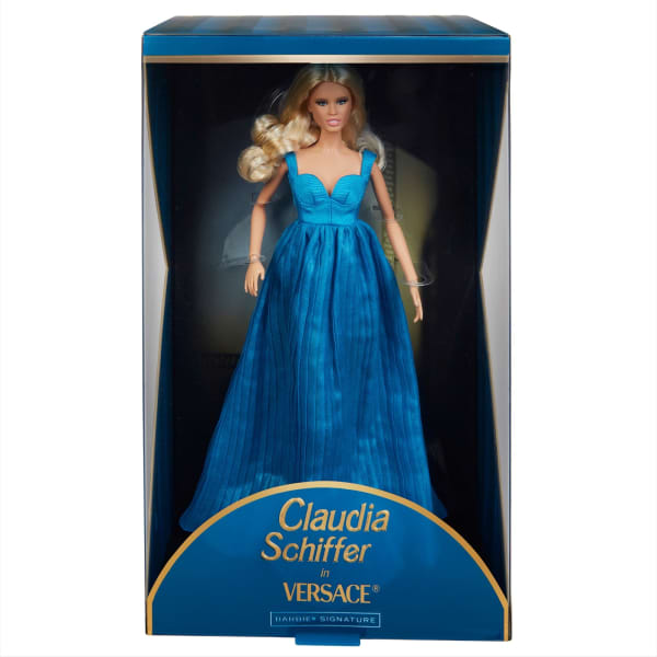 Claudia Schiffer Supermodel Barbie Doll in Versace Gown | Mattel Creations