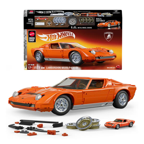 Mattel Brick Shop Hot Wheels Lamborghini Miura P400 SV Collectible